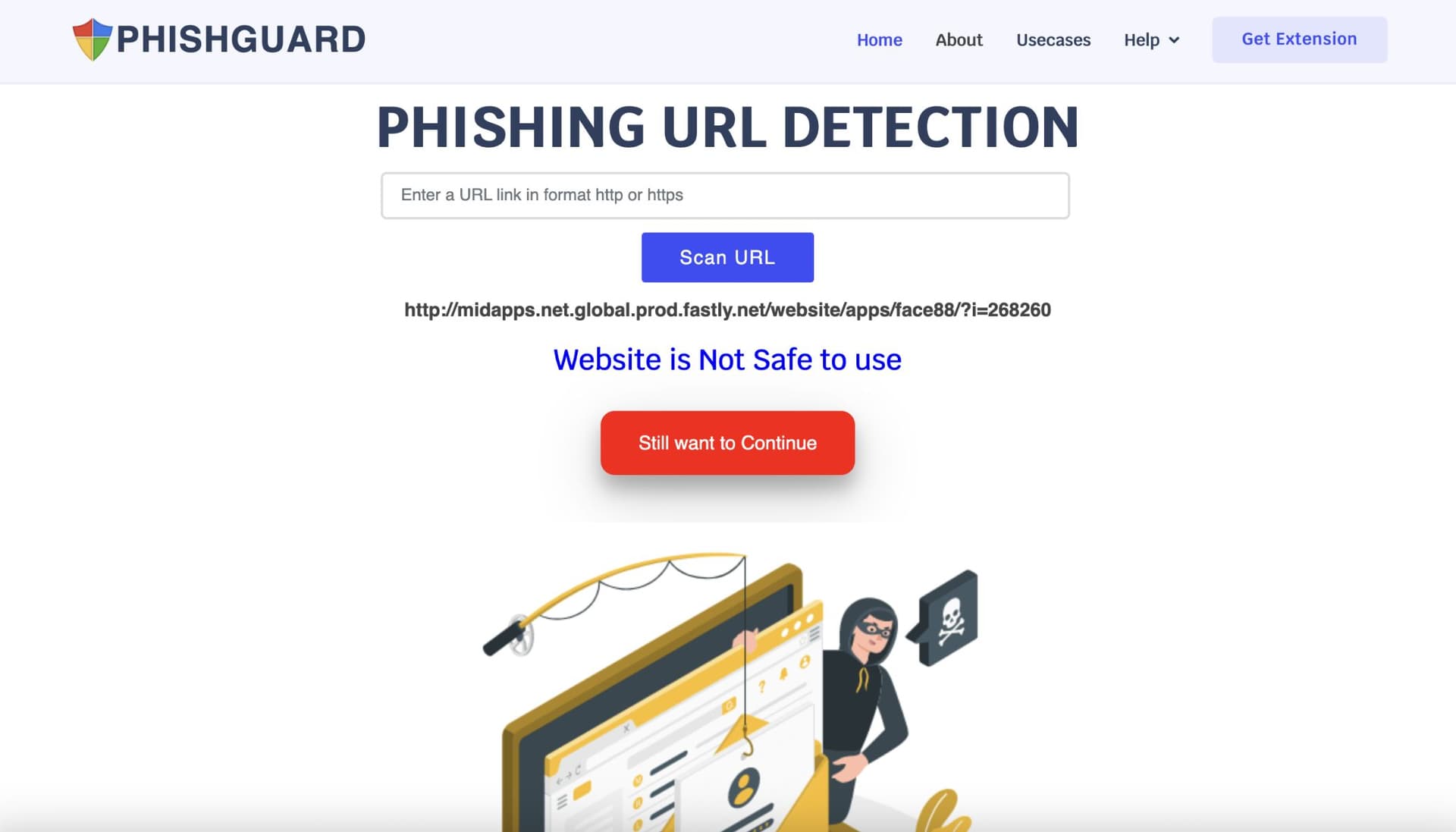 PhishGuard screenshot